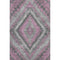 8' X 10' Blush Charcoal And Gray Diamond Washable Area Rug With UV Protection