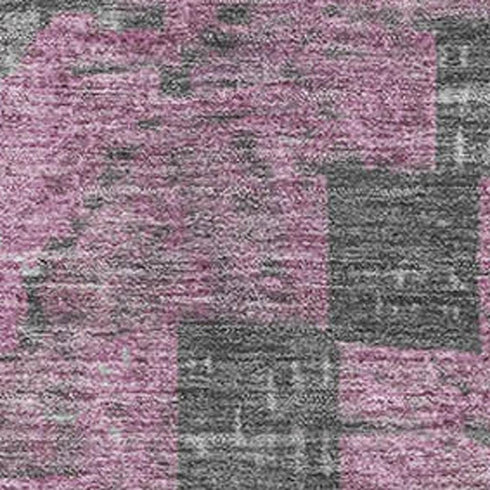 8' X 10' Blush Charcoal And Gray Diamond Washable Area Rug With UV Protection