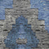 5' X 8' Blue Charcoal And Gray Diamond Washable Area Rug With UV Protection