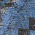8' X 10' Blue Charcoal And Gray Diamond Washable Area Rug With UV Protection