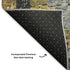 8' X 10' Gold Charcoal And Gray Diamond Washable Area Rug With UV Protection