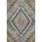 5' X 8' Khaki Charcoal And Gray Diamond Washable Area Rug With UV Protection