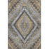 5' X 8' Khaki Charcoal And Gray Diamond Washable Area Rug With UV Protection