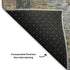 5' X 8' Khaki Charcoal And Gray Diamond Washable Area Rug With UV Protection