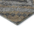 5' X 8' Khaki Charcoal And Gray Diamond Washable Area Rug With UV Protection