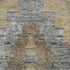 5' X 8' Khaki Charcoal And Gray Diamond Washable Area Rug With UV Protection