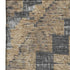 5' X 8' Khaki Charcoal And Gray Diamond Washable Area Rug With UV Protection