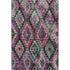 5' X 8' Blush Green And Ivory Ikat Washable Area Rug With UV Protection