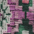 5' X 8' Blush Green And Ivory Ikat Washable Area Rug With UV Protection