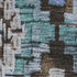 5' X 8' Brown And Blue Ikat Washable Area Rug With UV Protection
