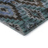 9' X 12' Brown And Blue Ikat Washable Area Rug With UV Protection