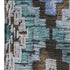 9' X 12' Brown And Blue Ikat Washable Area Rug With UV Protection