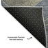 5' X 8' Denim Blue And Gray Abstract Washable Area Rug With UV Protection