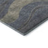 5' X 8' Denim Blue And Gray Abstract Washable Area Rug With UV Protection
