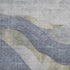 5' X 8' Denim Blue And Gray Abstract Washable Area Rug With UV Protection