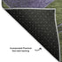 8' X 10' Olive Green And Purple Abstract Washable Area Rug With UV Protection