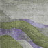 8' X 10' Olive Green And Purple Abstract Washable Area Rug With UV Protection