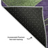 9' X 12' Purple And Green Abstract Washable Area Rug With UV Protection