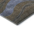 8' X 10' Taupe And Blue Abstract Washable Area Rug With UV Protection