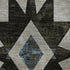 5' X 8' Black Gray And Blue Diamond Washable Area Rug With UV Protection