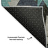 8' X 10' Black Gray And Blue Diamond Washable Area Rug With UV Protection