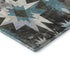 8' X 10' Coffee Blue And Ivory Diamond Washable Area Rug With UV Protection