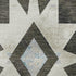 8' X 10' Coffee Blue And Ivory Diamond Washable Area Rug With UV Protection