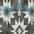 8' X 10' Coffee Blue And Ivory Diamond Washable Area Rug With UV Protection