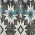 8' X 10' Coffee Blue And Ivory Diamond Washable Area Rug With UV Protection
