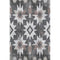 5' X 8' Graphite Brown And Ivory Diamond Washable Area Rug With UV Protection