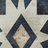 8' X 10' Navy Blue Red And Ivory Diamond Washable Area Rug With UV Protection