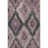 8' X 10' Blush And Gray Ikat Washable Area Rug With UV Protection