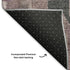 9' X 12' Blush And Gray Ikat Washable Area Rug With UV Protection