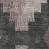 9' X 12' Blush And Gray Ikat Washable Area Rug With UV Protection
