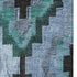 8' X 10' Teal And Charcoal Ikat Washable Area Rug With UV Protection