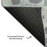 5' X 8' Denim Blue Peach And Ivory Geometric Washable Area Rug With UV Protection