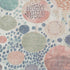 5' X 8' Denim Blue Peach And Ivory Geometric Washable Area Rug With UV Protection