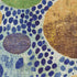 8' X 10' Navy Blue Yellow And Green Geometric Washable Area Rug With UV Protection