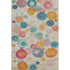 8' X 10' Beige Teal And Orange Geometric Washable Area Rug With UV Protection