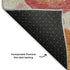 8' X 10' Beige Teal And Orange Geometric Washable Area Rug With UV Protection