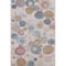 8' X 10' Blush Beige And Blue Geometric Washable Area Rug With UV Protection