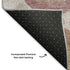 8' X 10' Blush Beige And Blue Geometric Washable Area Rug With UV Protection