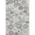5' X 8' Ivory Gray And Silver Geometric Washable Area Rug With UV Protection