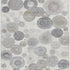 5' X 8' Ivory Gray And Silver Geometric Washable Area Rug With UV Protection