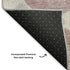 5' X 8' Peach Gray And Silver Geometric Washable Area Rug With UV Protection