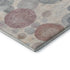 5' X 8' Peach Gray And Silver Geometric Washable Area Rug With UV Protection