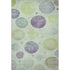 8' X 10' Artichoke Green And Purple Geometric Washable Area Rug With UV Protection
