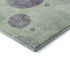 8' X 10' Artichoke Green And Purple Geometric Washable Area Rug With UV Protection