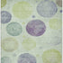 8' X 10' Artichoke Green And Purple Geometric Washable Area Rug With UV Protection