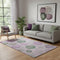 5' X 8' Blush Green And Pink Geometric Washable Area Rug With UV Protection